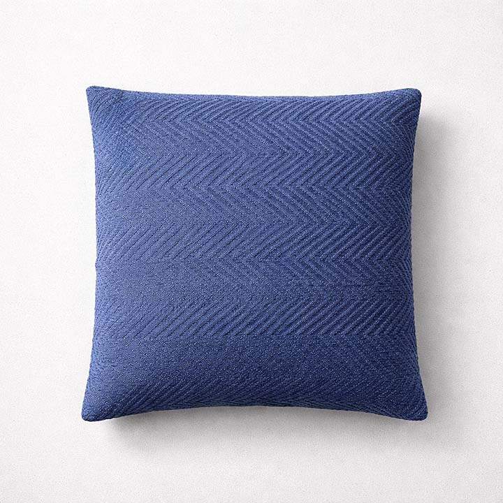 Cojín de tela cuadrado azul 45*45cm