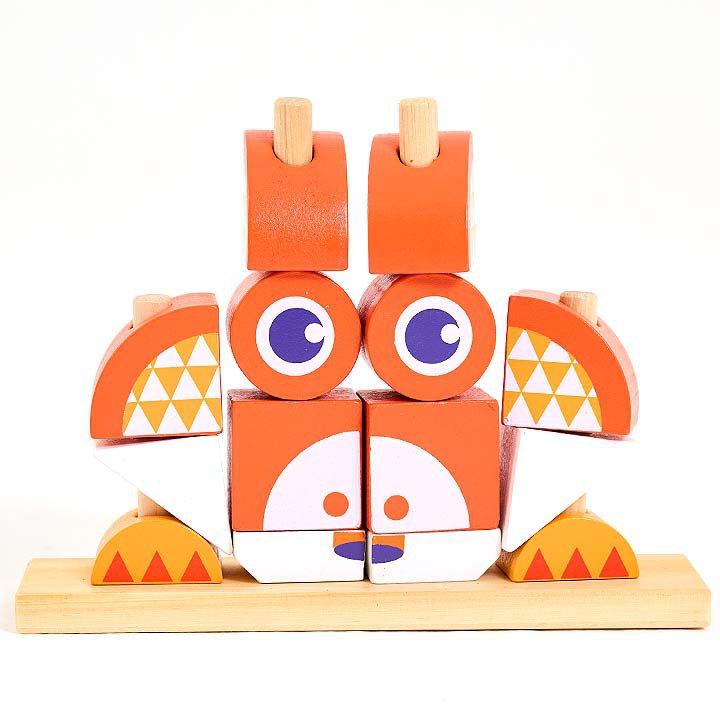 Bloques de construcción mdf animal