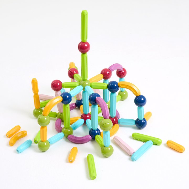 Set 86pzs bloques construcción magnetico