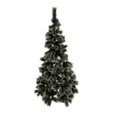 Arbolito de navidad nieve y piñas 1.80mt