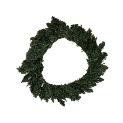 Corona navideña verde de 45cm