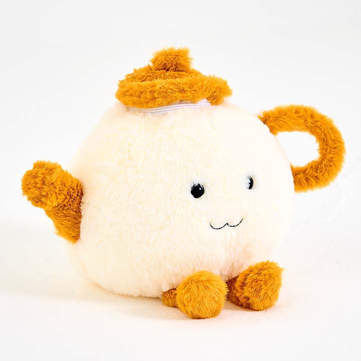 Peluche de tetera con tazas
