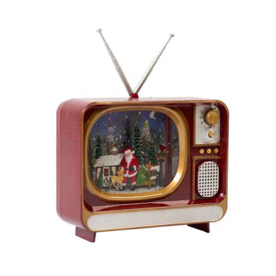 Adorno navideño con música y luces