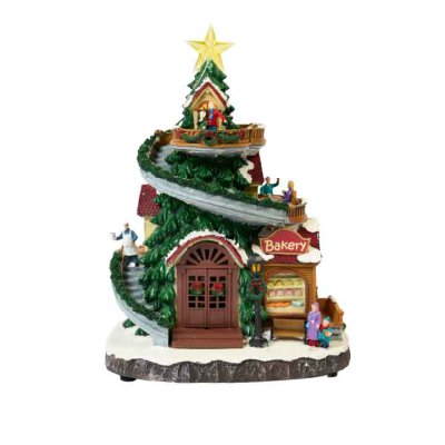 Adorno navideño con música y luces