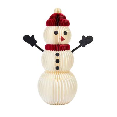 Muñeco de nieve navideño plegable 80cm