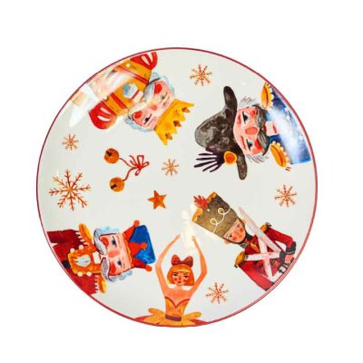 Plato de porcelana de navidad 10,5"